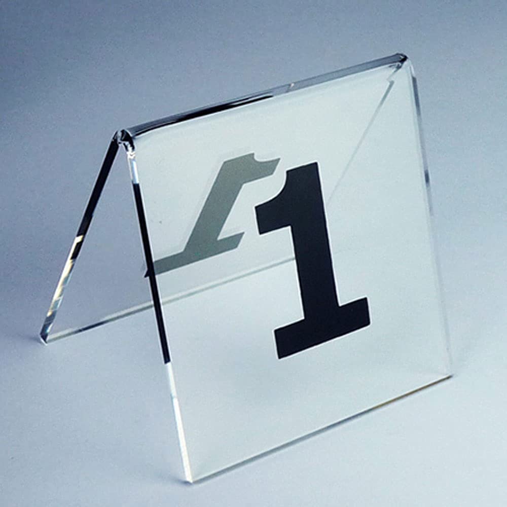 RETENA Numeri da Tavolo Numeri tavola acrilica - I Migliori for ricevimenti rustici, Banchetti, caffetterie, ristoranti, Hotel (8x7x8cm / 3.1x2.7x3.1pollici) (Size : 1-20)