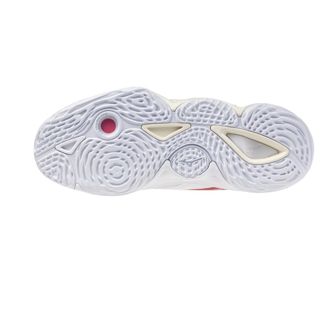 Mizuno Wave Momentum Elite Mid, Scarpe da Pallavolo Mid-Top, Bianco e Rosso, con Ammortizzazione Enerzy