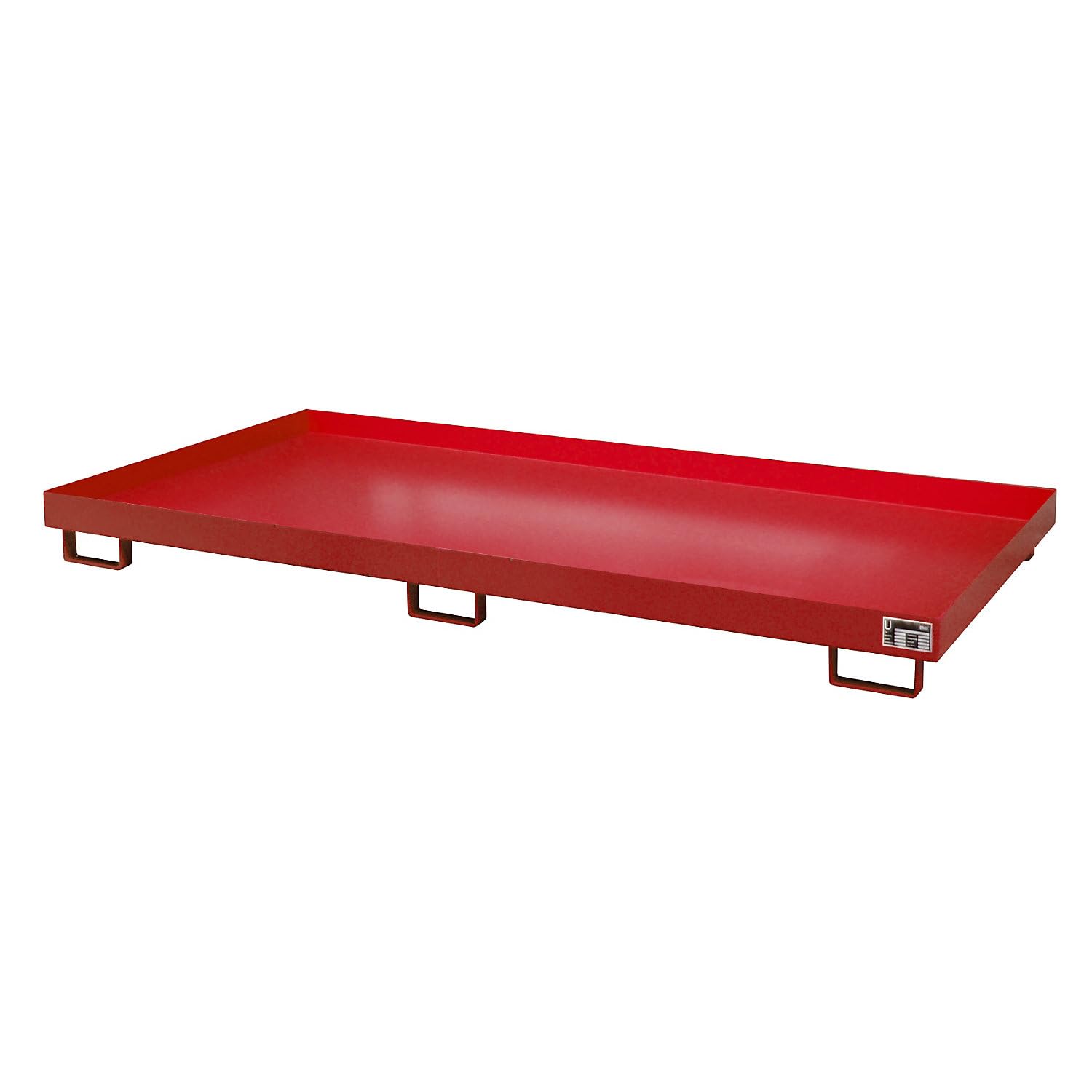 Bauer | Bodenwanne | 246 l Auffangvolumen | feuerrot RAL 3000 | Metall