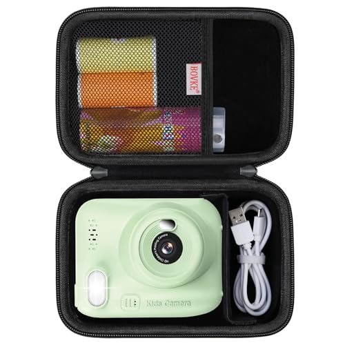 BOVKE Kids Instant Print Camera Case and Organizer