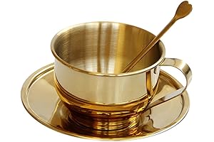 MCWhorter 6 Piece Coffee Mug Set Gold