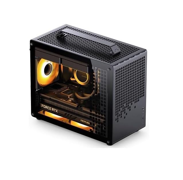 MINI PORTABLE GAMING and WORKSTATION ITX PC BLACK: Corei7 12700F | GPU (OPTION) 16GB RAM | 1TB NVME | Windows 11 | WIFI BLUETOOTH READY (Core i7 12700F + RX 570 OC 8GB GRAPHICS)
