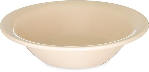 Carlisle FoodService Products Kingline - Frutero de plástico reutilizable para el hogar y restaurantes, melamina, 5 onzas, bronceado (paquete de 48)