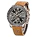 Produktbild by BENYAR Herren Business Analoger Chronograph Quarzuhr 30M Wasserdicht Leuchtende Datumsanzeige Modische Freizeituhr Sport Multifunktions Lederuhr.Gold Schwarz