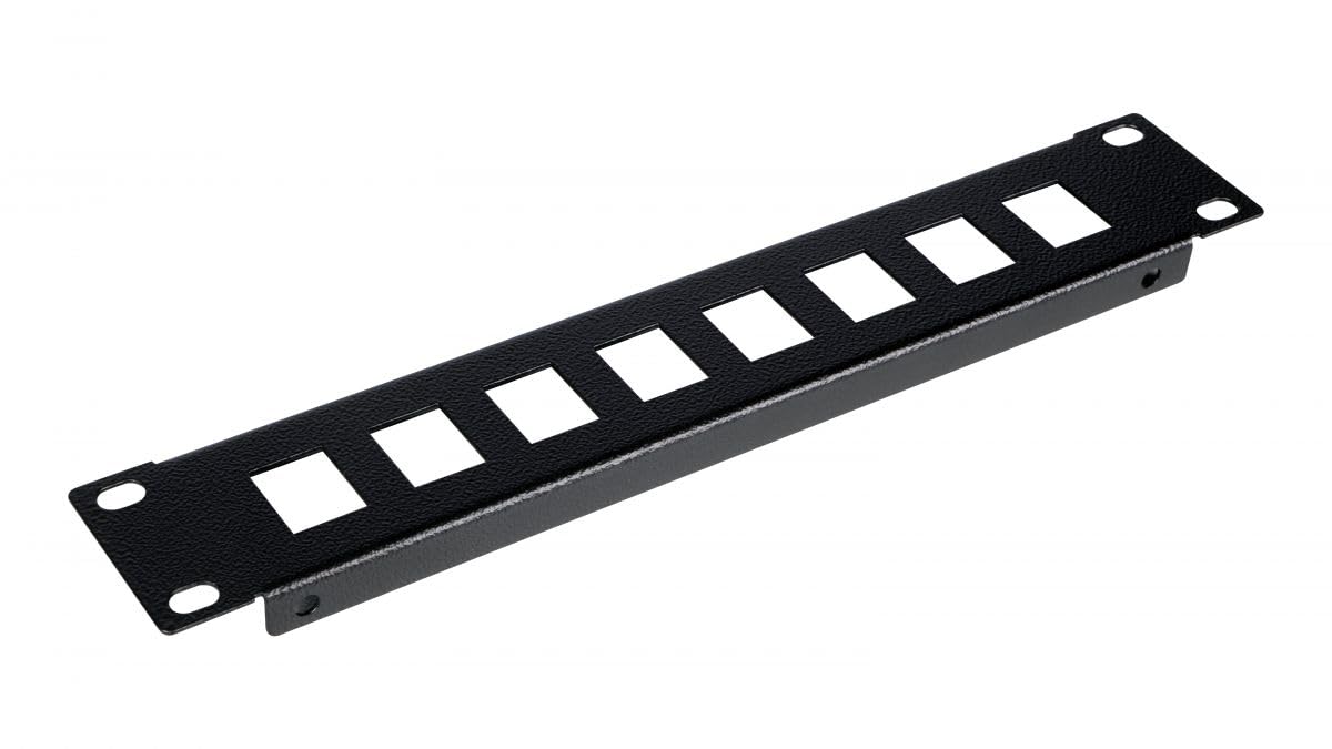 Equip Panel krosowy 10" z Keystone Montażem 1U, czarny