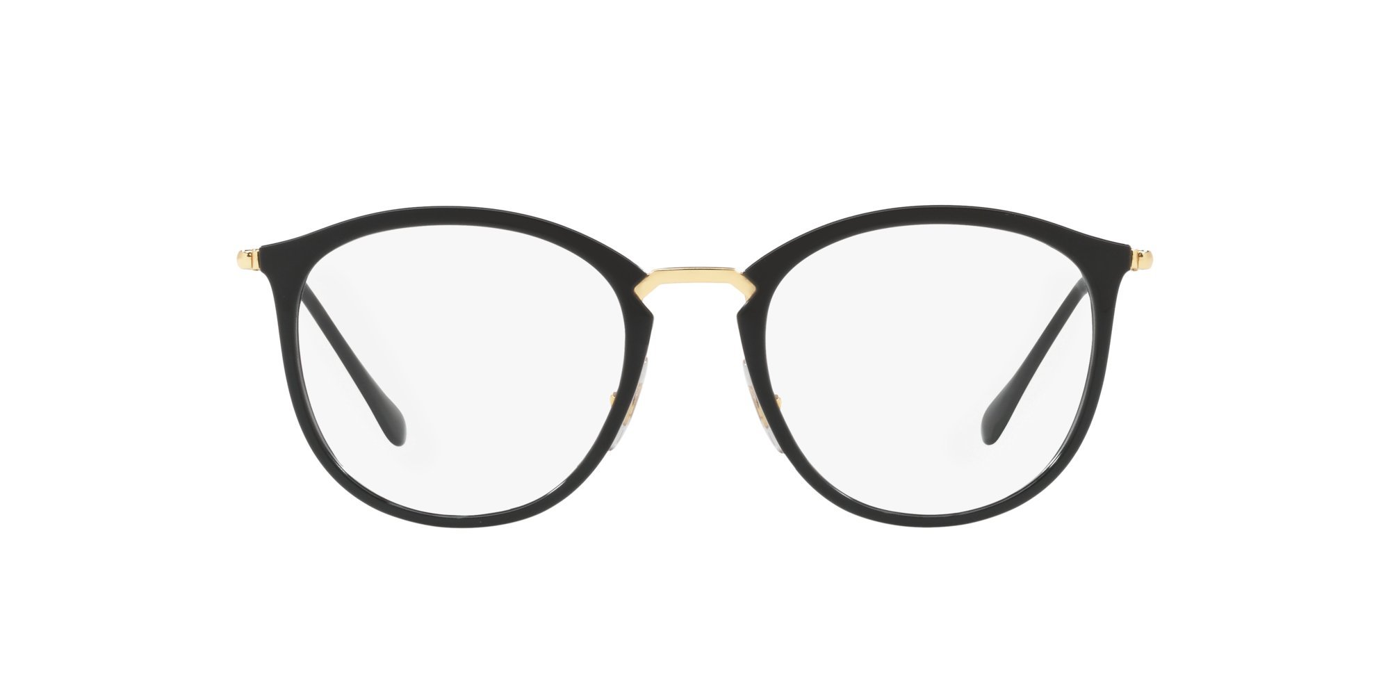 Ray-Ban Unisex-Erwachsene 0RX 7140 2000 51 Brillengestelle, Schwarz (Shiny Black)