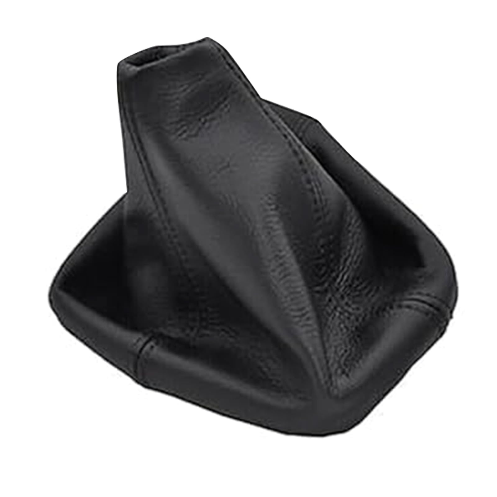 SecosAutoparts Leather Shifter Boot Shift Cover Compatible with Hummer H3 Automatic 2005 2006 2007 2008 2009 2010 2011 Black Car Shift Knob Boot Dust Cover