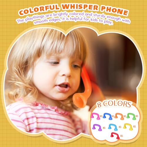 BESPORTBLE 8 Stück Flüstertelefone für Kinder – Sprachtherapie & Lesenlernen - Selbstwahrnehmung & Tonübung für Grundschule, Kindergarten & Zuhause - für Lehrer, Eltern & Logopäden
