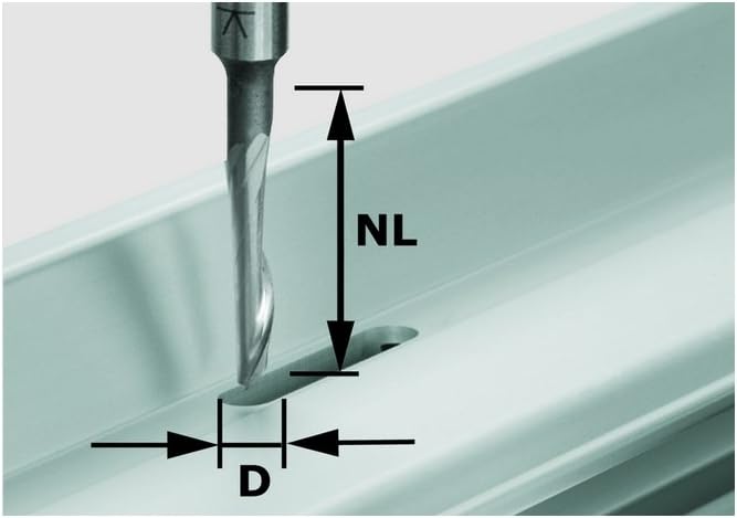 Festool 491036 Aluminum Bit HSS 5mm