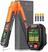 Neoteck Electrical Tester Kit 12V-1000V/48V-1000V Voltage Detector Pen and Receptacle Tester LED ...