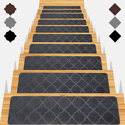 Stair Treads for Wooden Steps 15pcs 8x30in Non-Slip Stairs Carpet Runner
