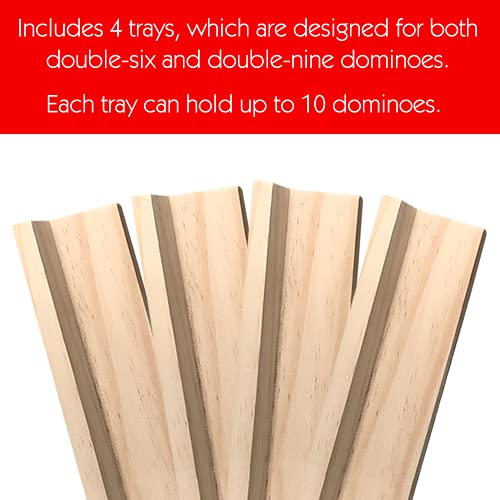 Bandejas de Madera para Dominó - Set de 4 miniatura 6