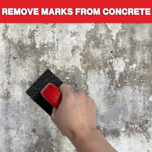 Loyzen Rub Brick Tool, 20 Grit Masonry Rubbing Brick, Concrete Tools, Removing Smoothing Cleaning Marks Fluted Tool with Handle - Image 5