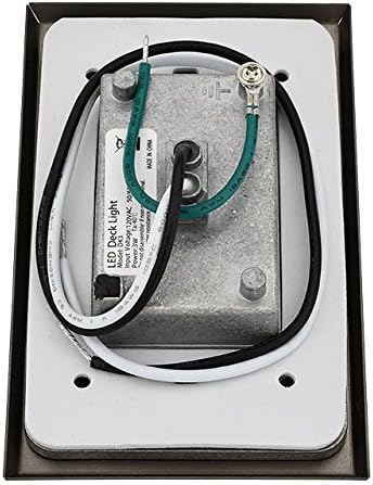 Miniatura 2 de MarsLG 36ST52BSx6 - Luz de paso LED de voltaje de línea de 120 V con placa frontal vertical con listones de latón macizo en acabado de latón antiguo