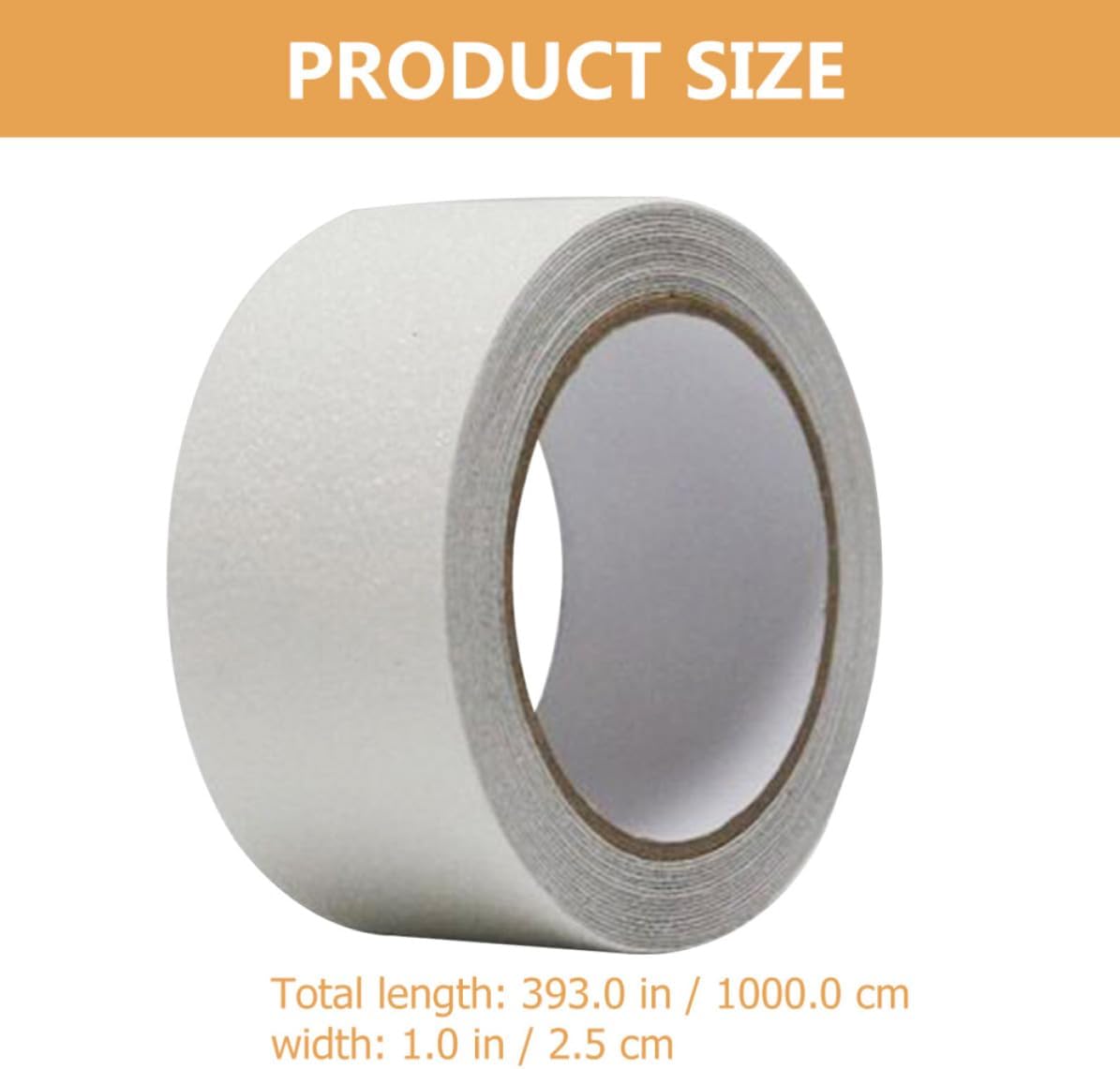 1 Roll Anti-slip Tape 25mm X 10m Peva Grip Tape for Stairs and Walkways Provides Traction and Safety for Bathroom and Tub Surfaces