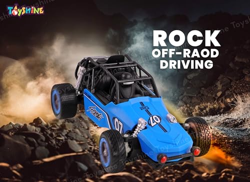 Image of Toyshine1:20 Scale Mud Race Buggy Remote Control High-Speed Off Road Rock Fast Racing Vehicle Electric RC Car for Kids Adults - Blue