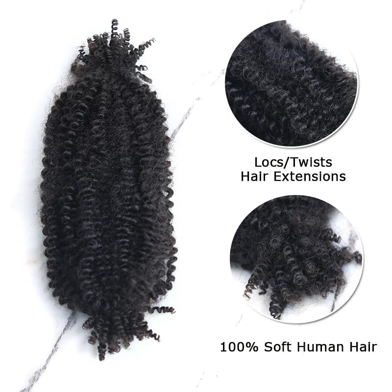 Amazon.com : Human Hair Springy Twist Hair Extensions Afro  display picture 2