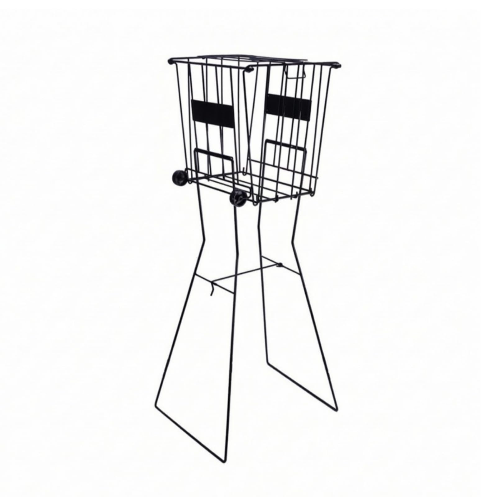 Carrello da Tennis Raccoglipalline Carrello Raccolta Cestino Portapalline Organizer in Rete di Design Portatile E Raccolta Rapida Capacità 72 Palline