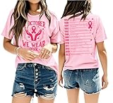 Photo Gallery in ottobre indossiamo camicia rosa cancro al seno camicia donna grafica tee, rosa, m Photo Gallery in ottobre indossiamo camicia rosa cancro al seno camicia donna grafica tee, rosa, m