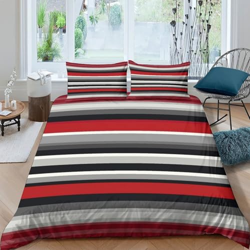 Housse de couette imprimé 3D de qualité parure microfibre 135x200 - 4