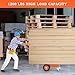 AIWFL Panel Dolly Heavy Duty Door Cart 1200LBS Capacity 4 Wheel Slab Dolly Drywall Mover with 8