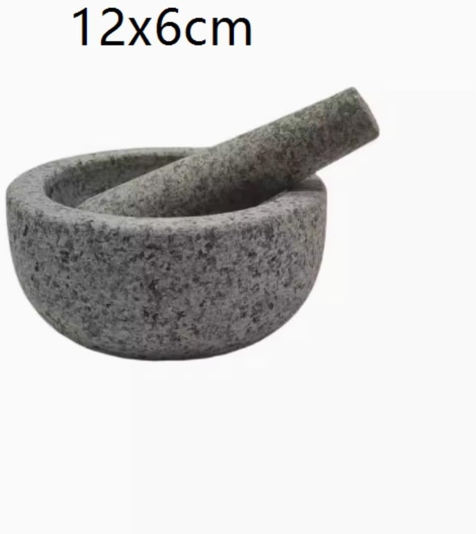 Mortar and Pestle Set Rock Grinder Manual Garlic Masher Stone Mortar Spice Jar Garlic Masher Pestle Set Seasoning Spice Tools