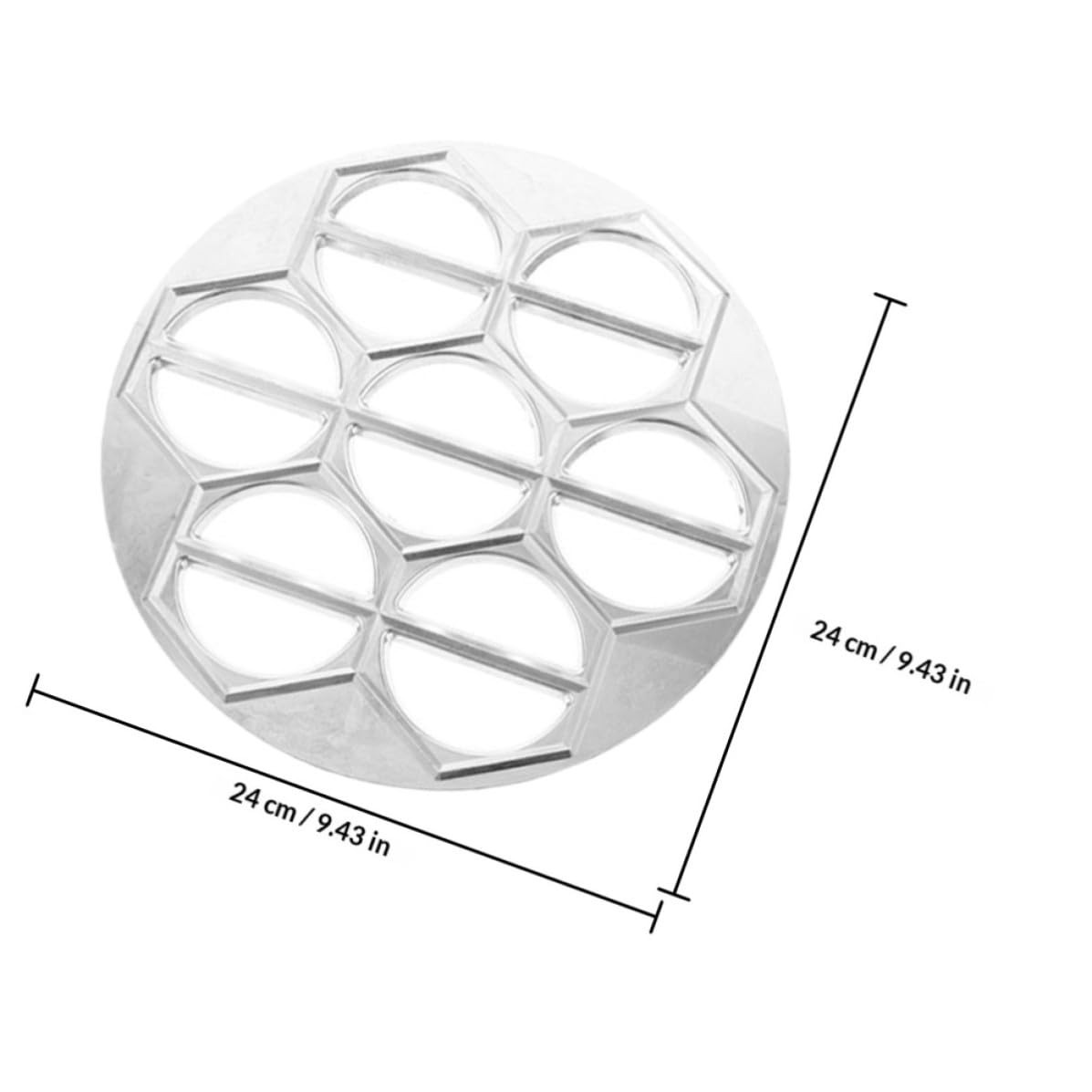 3 Piezas Molde para Ravioles de Aleación de Aluminio 14 Orificios