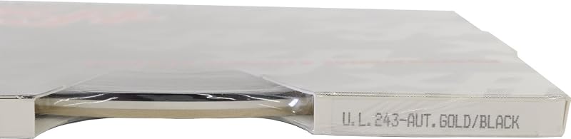 Fita de pinstriping automotivo dupla Universal Ultra-Lite 0216243 243-Autumn Gold Metallic/Black – rolo de 45,72 m