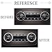 1797 AC Knobs Caps Compatible with Mercedes Benz Accessories Bling Air Conditioner Control Cover Decals Interior Decorations W204 X204 W166 C GLE GLS Class GLK AMG Women Men Crystal Silver 2 Pack