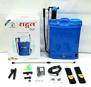 RAHUL Rose 16L 2 in 1 Battery Cum Manual Operated Knapsack Sprayer for Sanitization