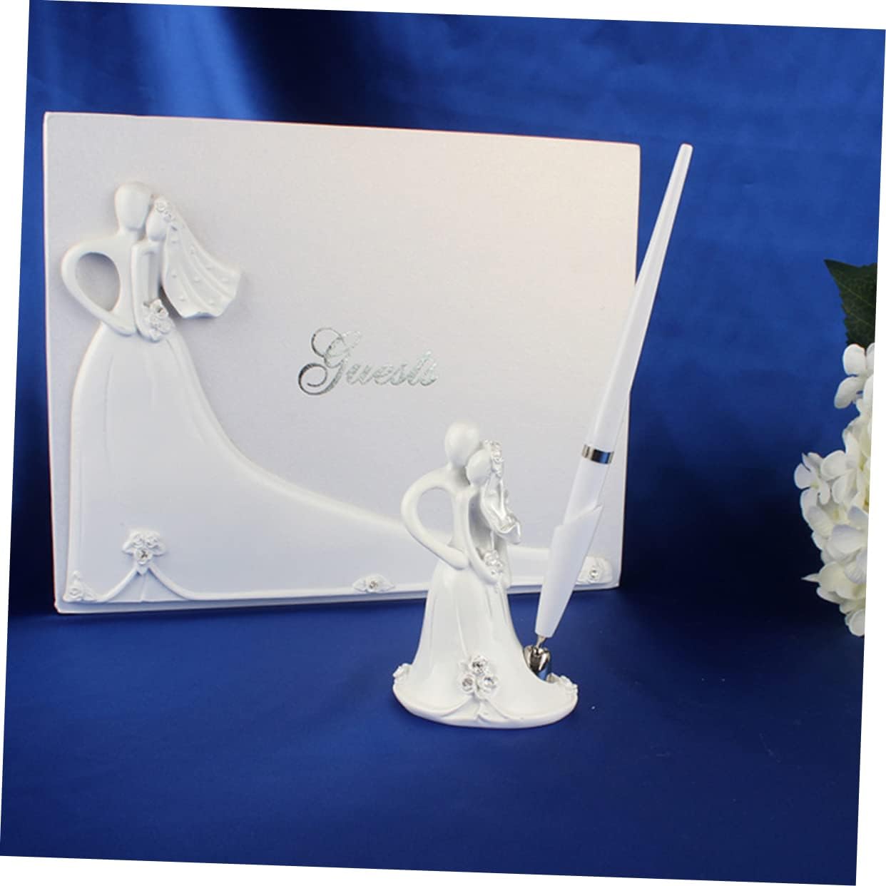 Alipis 1pc Signature Present Wedding Guest Book Sign Our Puzzle Guest Book for Wedding Party Couples Planning Bridal Holder Wedding Decor Funny Engagement Keepsake Signs Card Bride Welcome