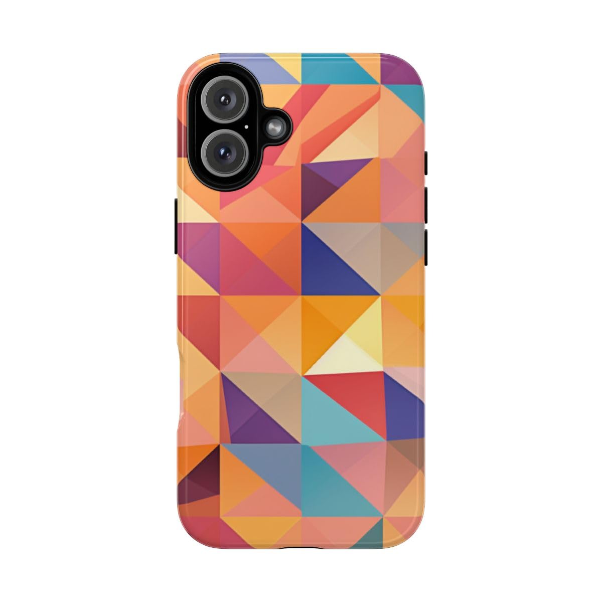 Coque iPhone 16 Plus géométrique orange pour sublimer votre style quotidien - 5