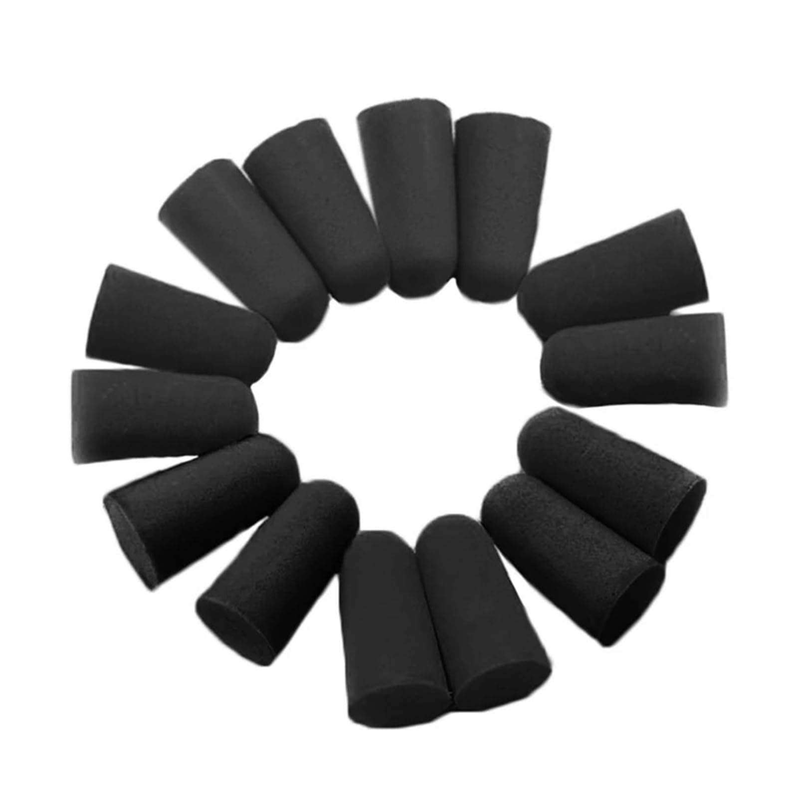 Tapones for los oídos de prevención de ruido for dormir, tapones for los oídos negros de viaje, reducción de ruido for dormir, tapones for los oídos de espuma cónicos suaves, color negro, 100 Uds.