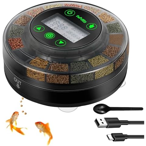 Papettly Automatic Fish Feeder with Timer Cover