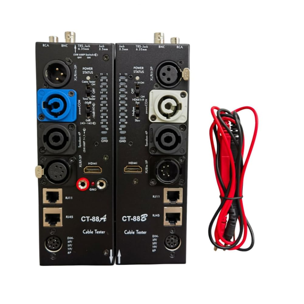 Kabelprüfer CT-88 Separate XLR-Signallinienmesser -Kompatibel für Kabelprüfer