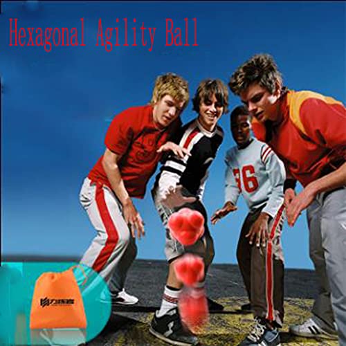 Reactiebal, hexagonale behendigheidsbal, rubberen reacties bounce balls voor coördinatie, behendigheid, snelheid… - Image 3