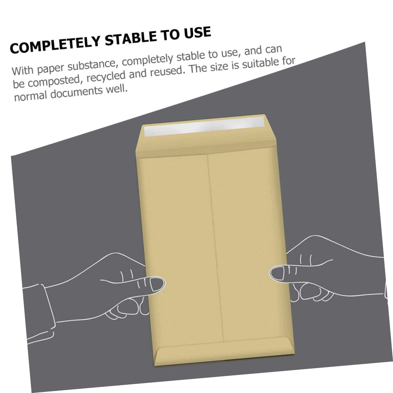 25 Pièces Papier Kraft Transparent Enveloppe Photo Enveloppes Pour