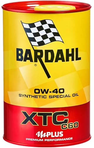 Bardahl 300040 - Olio Motore Per Auto, Xtc C60 0W40, 1 Litro, Lubrificante Fluido A Bassa Temperatura, Maggiore Potenza A Temperature Più Elevate