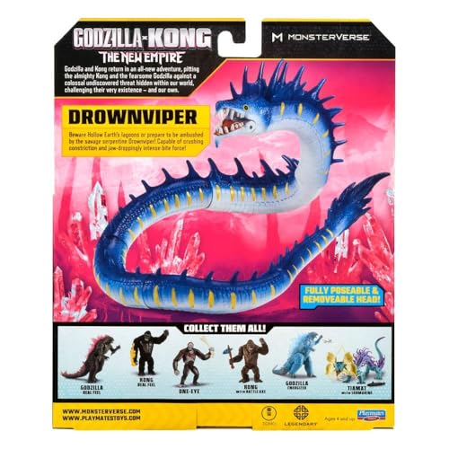 Godzilla x Kong Drownviper Action Figure, Monsterverse, 7 inch, Deluxe