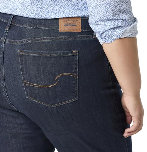 Image of Levi Strauss Signature Gold Women's Mid-Rise Bermuda Shorts Stretch Denim (Available in Plus Size)