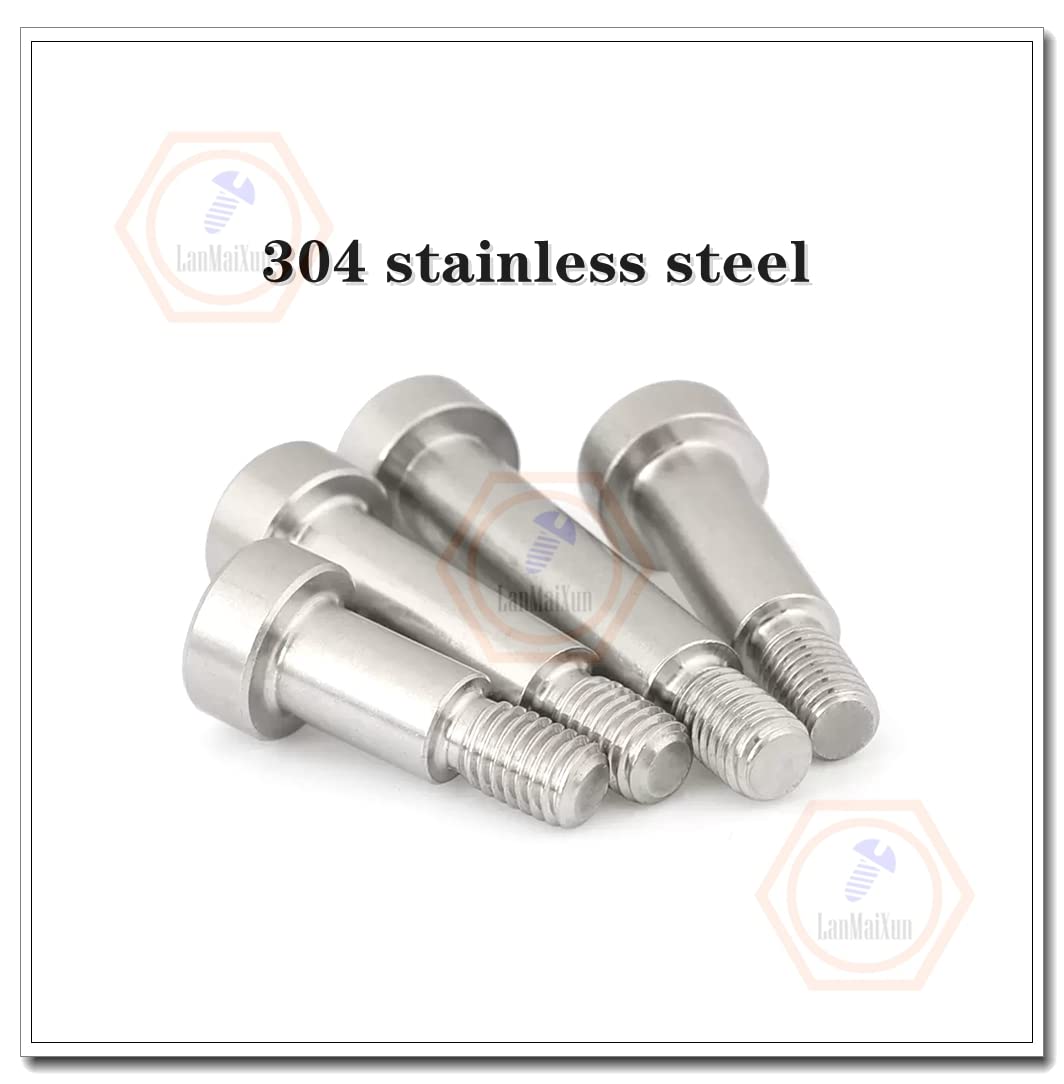 5 Viti A Spalla In Acciaio Inox 304 - φ6mm×M5×60mm, Testa Cilindrica Esagonale - Foto 3