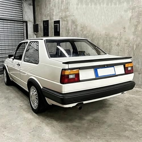 Aileron d'aile coffre arrière VW Jetta Mk2 becquet finition noir mat - 5