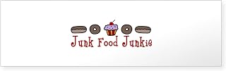 CafePress Junk Food Junkie Bumper Sticker 10"x3" Rectangle Bumper Sticker Car Decal (10 Pack)