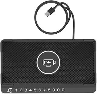 STHIRA® Wireless Charger Car Charging Pad 15W Fast Wireless Phone Charger Cell Phone Flat Charging mat Compatible with 12/...