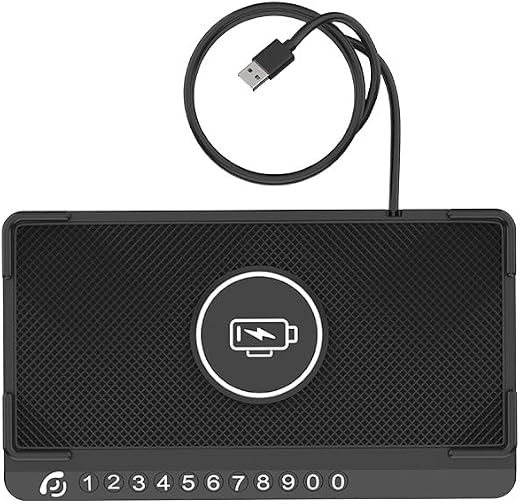 STHIRA® Wireless Charger Car Charging Pad 15W Fast Wireless Phone Charger Cell Phone Flat Charging mat Compatible with 12/...