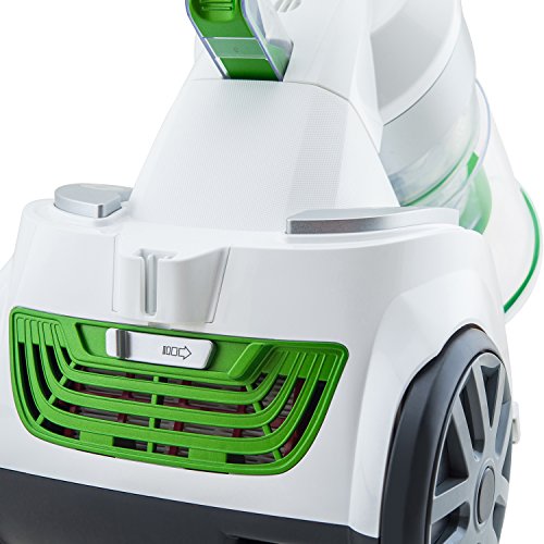 H.Koenig Aspirateur sans sac multicyclonique traineau AXO900, classe énergétique AAA, blanc, Silencieux, Puissant, Efficace, pour tapis et sols durs, inclus brosse poussière et suceur plat - Image 5