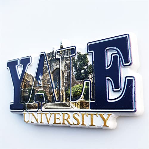 Imán decorativo 3D Yale University resina 5x10 cm miniatura 2
