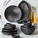 [Tägliche Verwendung] - Dinner-Platten hat eine Vielzahl von Utensilien, um verschiedene Restaurants zu erfüllen, und kann gut gestapelt werden. Das Abendessen nimmt nur einen kleinen Raum im Küchenschrank auf. Es eignet sich für Desserts, Frucht-Dips, Snacks, Rohgemüse, Kuchen usw., perfekter Übereinstimmung mit dem täglichen Familienleben.