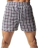 Hanes Herren-Boxershorts ohne Etikett mit freiliegendem Bund, Multi-Packs, 5er-Pack – Verschiedene Karomuster, XX-Large