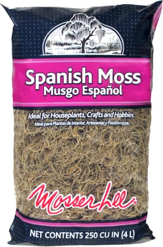 Image of Mosser Lee ML0560 Spanish Moss, 250 Cubic Inches (Pack of 8)